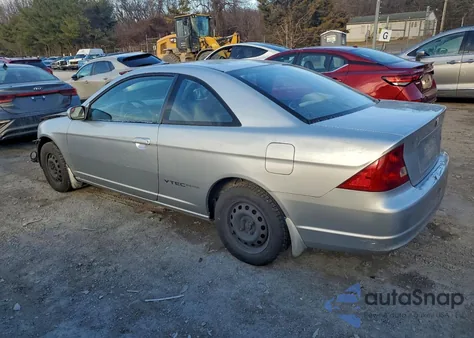2001 Honda Civic Si из США, поврежденный, VIN 1HGEM21951L016604